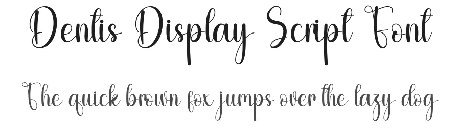 Dentis Display Script Font by freshtypeink — Script Handwritten Font