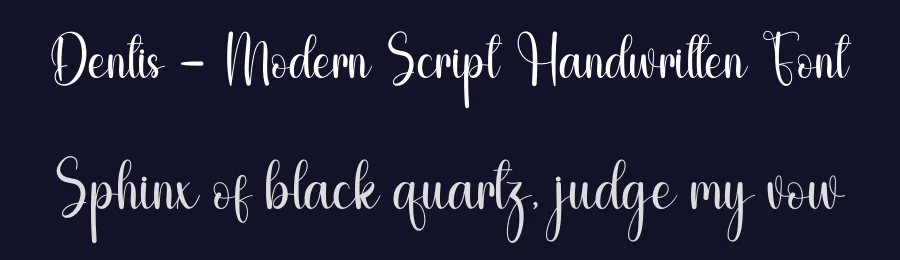Dentis – Modern Script Handwritten Font by andikastudio — Script Handwritten Font — thumbnail 2