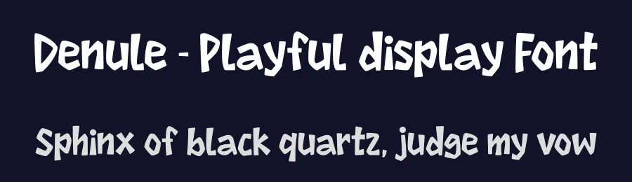 Denule – Playful display Font by majelis art — Display Font — thumbnail 2