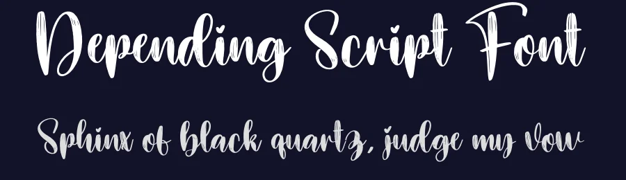 Depending Script Font by creativeletter — Script Handwritten Font — thumbnail 2