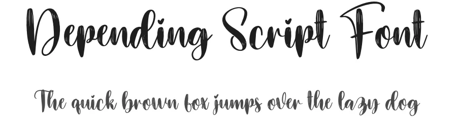 Depending Script Font by creativeletter — Script Handwritten Font