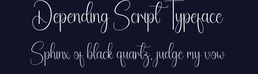 Depending Script Typeface by andikastudio — Script Handwritten Font — thumbnail 2