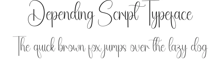 Depending Script Typeface by andikastudio — Script Handwritten Font
