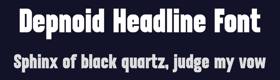 Depnoid Headline Font by 24Design Studios — Display Font — thumbnail 2