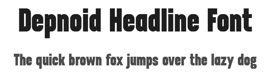 Depnoid Headline Font by 24Design Studios — Display Font