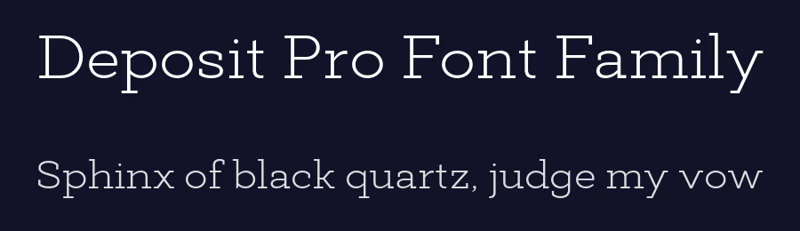 Deposit Pro Font Family by Mint Type — Slab Serif Font — thumbnail 2