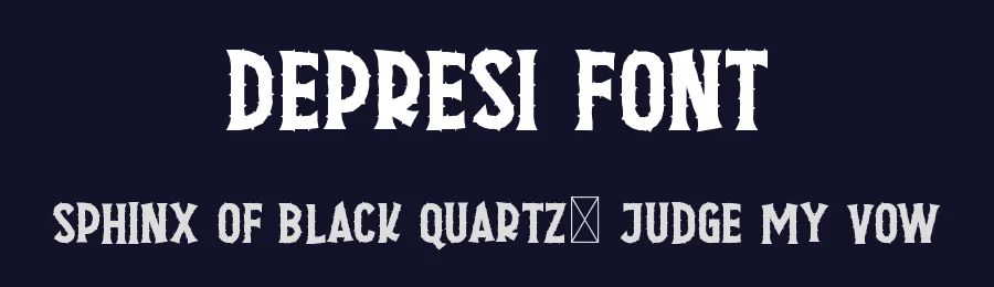 Depresi Font by edricstudio — Display Font — thumbnail 2