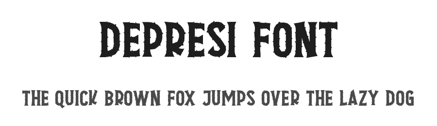 Depresi Font by edricstudio — Display Font