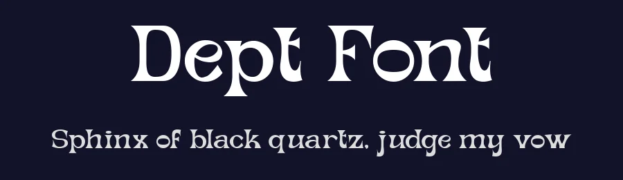 Dept Font by ClevUs — Display Font — thumbnail 2