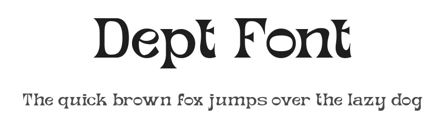 Dept Font by ClevUs β Display Font
