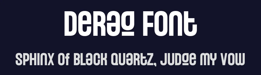 Derag Font by sixtypefoundry — Display Font — thumbnail 2