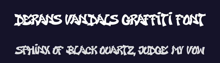 Derans Vandals Graffiti Font by Cikareotype — Display Font — thumbnail 2