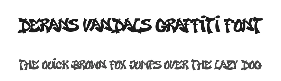 Derans Vandals Graffiti Font by Cikareotype — Display Font