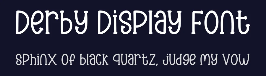 Derby Display Font by Craftedtype — Decorative Font — thumbnail 2