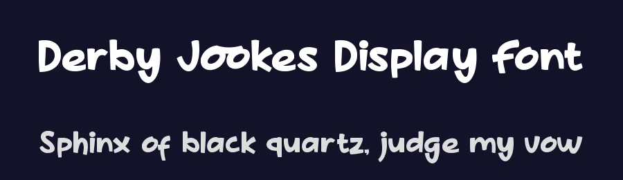 Derby Jookes Display Font by DUMADI — Display Font — thumbnail 2
