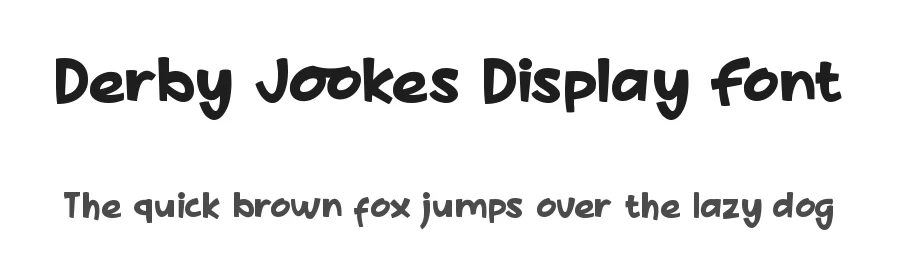 Derby Jookes Display Font by DUMADI — Display Font