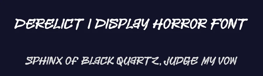 Derelict | Display Horror Font by Gracetypestudio — Display Font — thumbnail 2