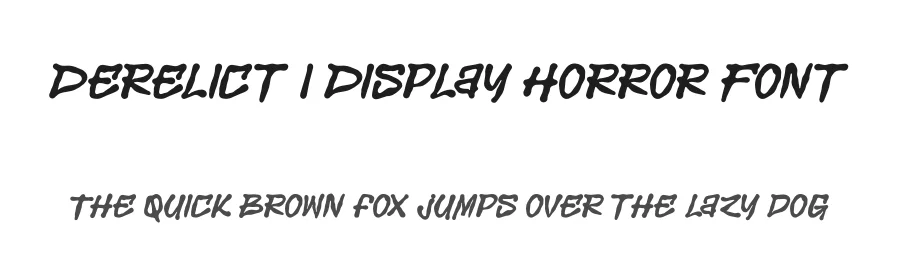 Derelict | Display Horror Font by Gracetypestudio — Display Font