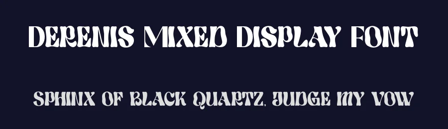 Derenis Mixed Display Font by BRAINWAVES STUDIO — Display Font — thumbnail 2