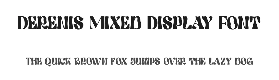 Derenis Mixed Display Font by BRAINWAVES STUDIO — Display Font