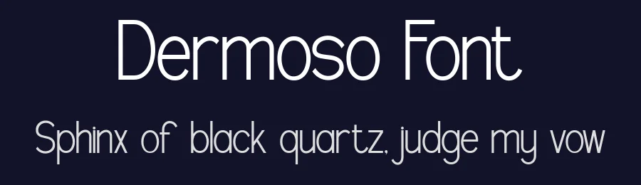 Dermoso Font by Flawless And Co — Sans Serif Font — thumbnail 2