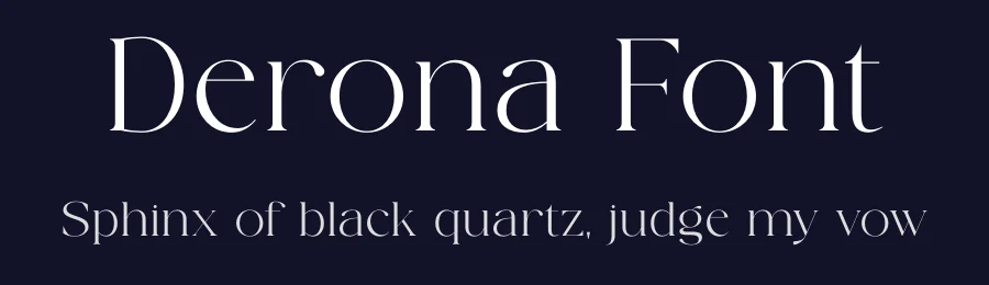 Derona Font by SURATMI — Serif Font — thumbnail 2