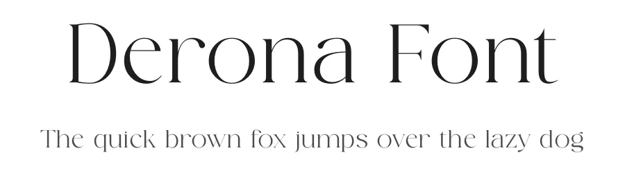 Derona Font by SURATMI — Serif Font