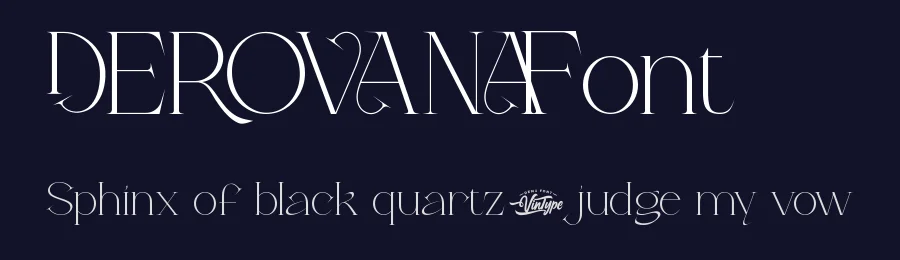 Derovana Font by VinType — Display Font — thumbnail 2