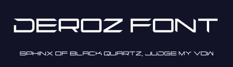 Deroz Font by hayoyuka8 — Display Font — thumbnail 2