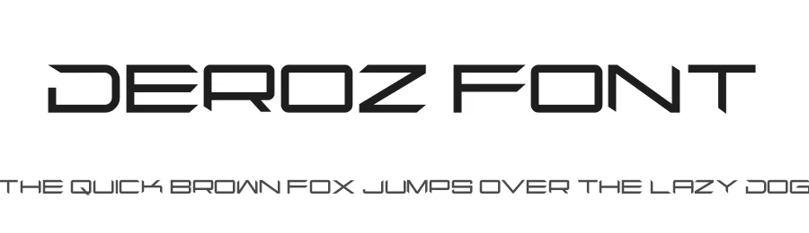 Deroz Font by hayoyuka8 — Display Font