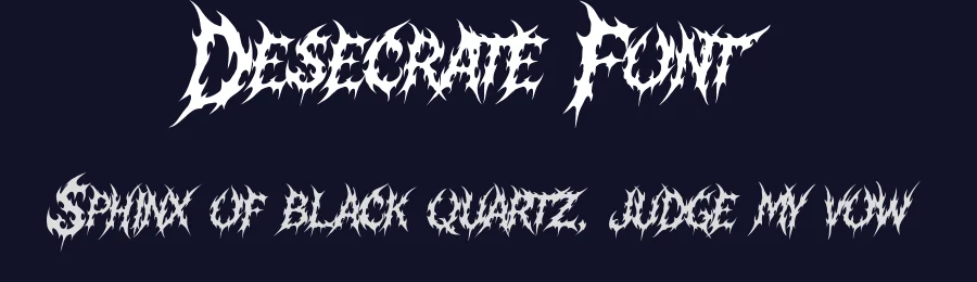 Desecrate Font by MasyafiStudio — Display Font — thumbnail 2