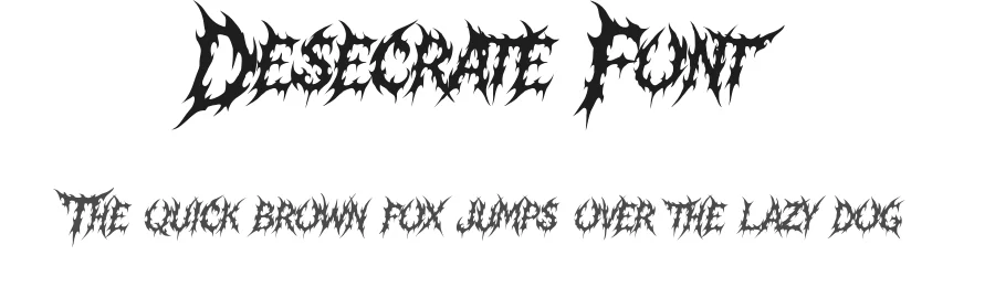 Desecrate Font by MasyafiStudio — Display Font
