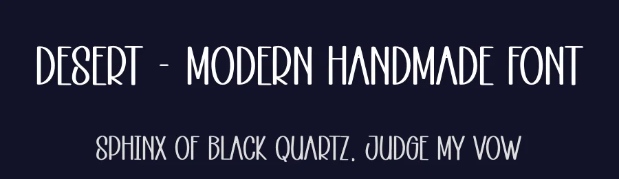Desert – Modern Handmade Font by andikastudio — Display Font — thumbnail 2