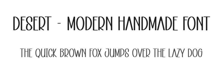 Desert – Modern Handmade Font by andikastudio — Display Font