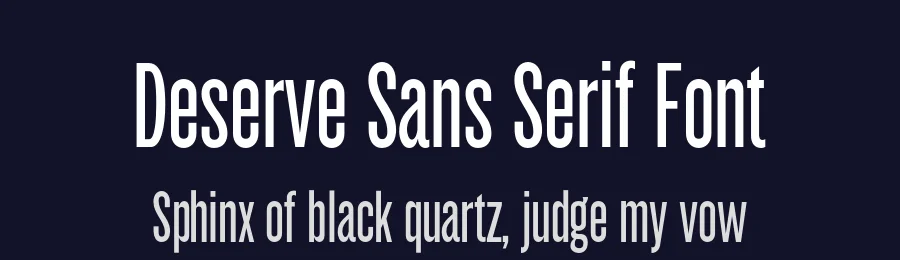 Deserve Sans Serif Font by Jon Young — Sans Serif Font — thumbnail 2