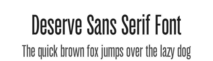 Deserve Sans Serif Font by Jon Young — Sans Serif Font