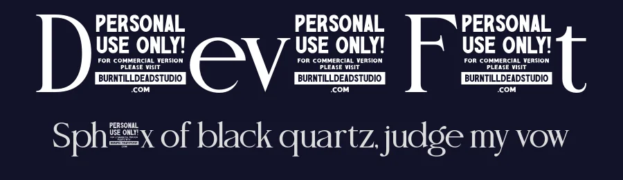 Desevon Font by burntilldead — Serif Font — thumbnail 2