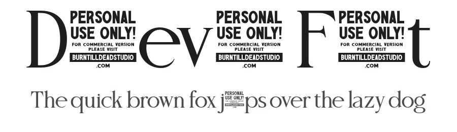 Desevon Font by burntilldead — Serif Font
