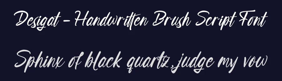 Desigat – Handwritten Brush Script Font by letterenastudios — Script Handwritten Font — thumbnail 2
