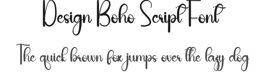 Design Boho Script Font by andikastudio — Script Handwritten Font