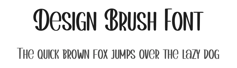 Design Brush Font by inermediaSTUDIO — Display Font