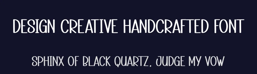 Design Creative Handcrafted Font by andikastudio — Display Font — thumbnail 2