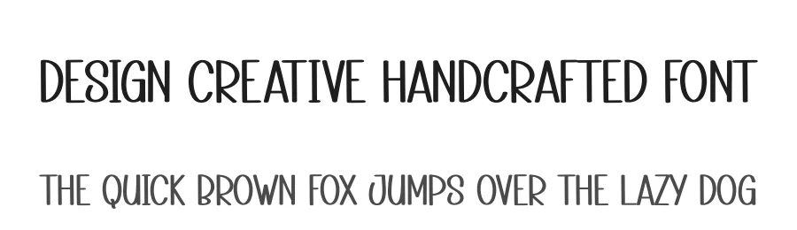 Design Creative Handcrafted Font by andikastudio — Display Font