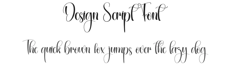Design Script Font by creativeletter — Script Handwritten Font