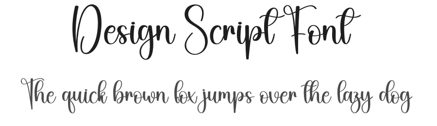 Design Script Font by creativeletter — Script Handwritten Font