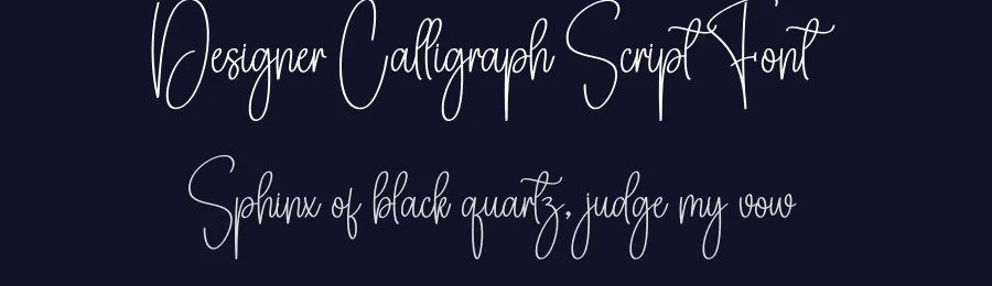 Designer Calligraph Script Font by creativeletter — Script Handwritten Font — thumbnail 2