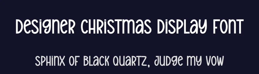 Designer Christmas Display Font by andikastudio — Display Font — thumbnail 2