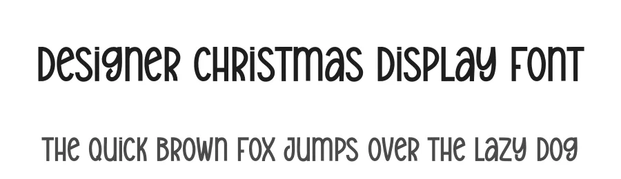 Designer Christmas Display Font by andikastudio — Display Font