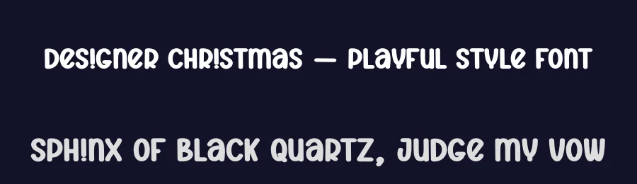 Designer Christmas – Playful Style Font by creativeletter — Display Font — thumbnail 2