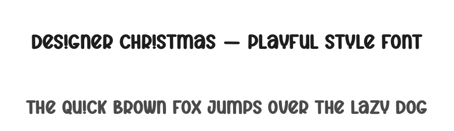 Designer Christmas – Playful Style Font by creativeletter — Display Font
